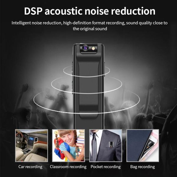 

mini cameras handheld dv camcorder gadgets body worn camera po sound ir video back 1080p night digital clip recorder u9i2