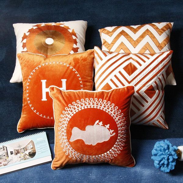 

home decorative model room living sofa cushion cover villa bedroom bed hug pillowcase cushion/decorative pillow