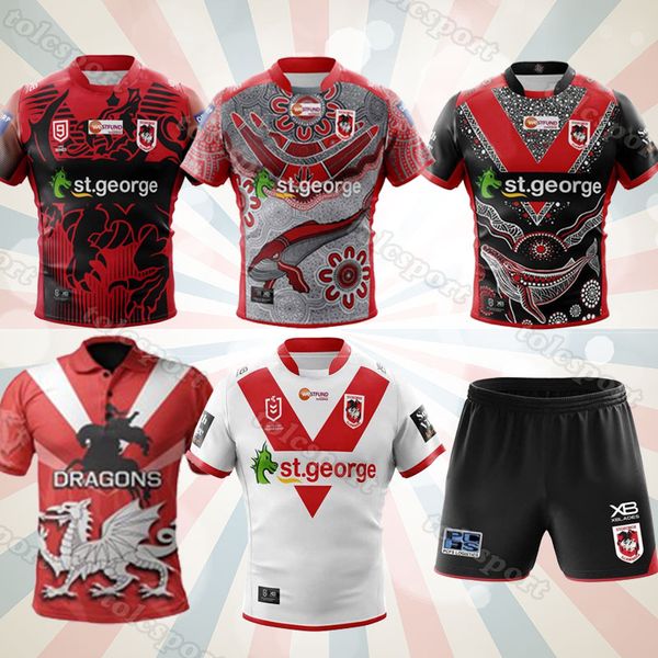 

2021 st george illawarra dragons nines jersey commemorative indigenous rugby jerseys shorts australia nrl rugby league jerseys 5xl, Black;gray