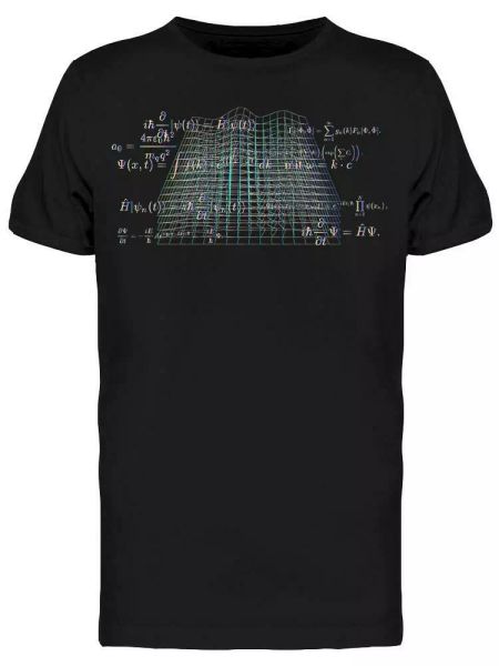

Physics Formulas Tee Men's -Image by Shutterstock, White;black