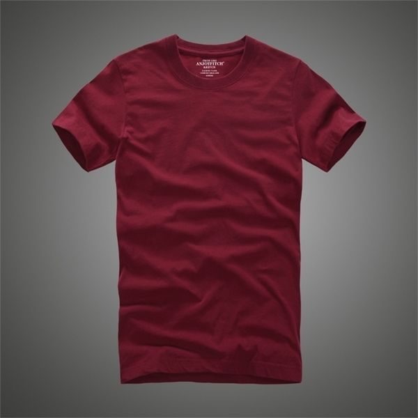 

men t shirt af 100% cotton solid o-neck short sleeve tshirt 210716, White;black
