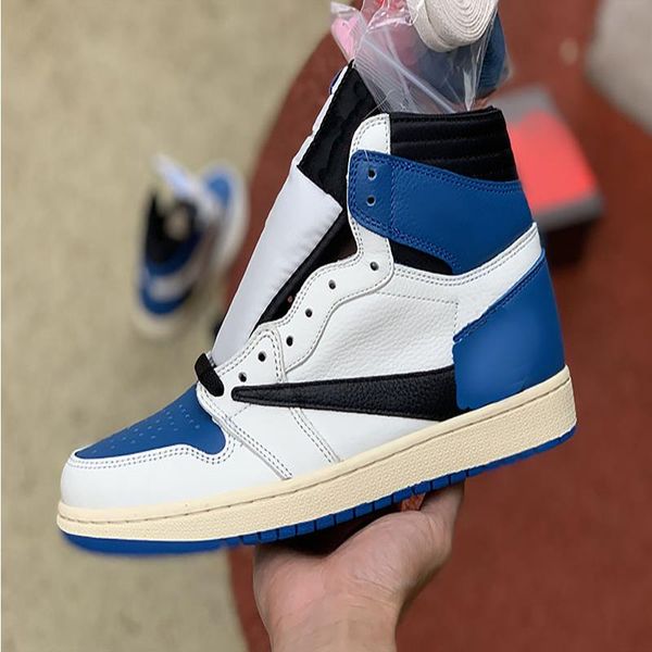 

shoes jumpman 1 basketball military sneakers fragment 1s design edition designer limited shoe og sp quality blue box with classic h othm, Black