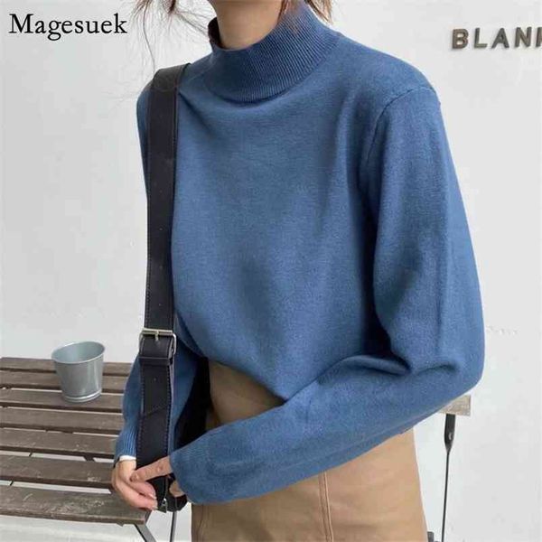 

autumn winter sweater women solid casual jumpers turtleneck vintage long sleeve pullover knitted 12145 210512, White;black