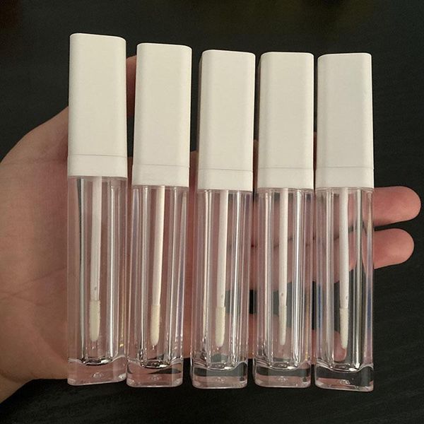 

storage bottles & jars 10/30pcs 6.5ml empty lip gloss tubes with wand, containers refillable clear