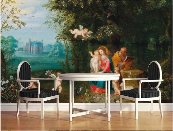 

wallpapers wallpaper po 3 d custom mural greek mythological character resting on the virgin and child for walls 3d in rolls