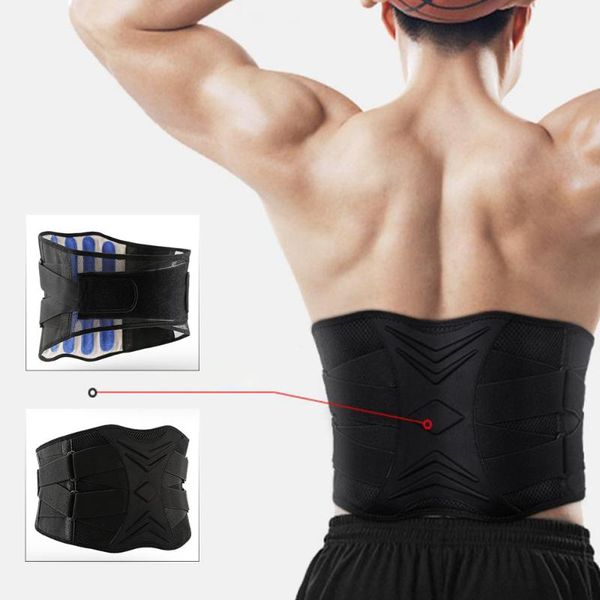 

waist support abdominal binder for man postural corrector bodybuilding volleyball weight lifting trainer gym accessories, Black;gray