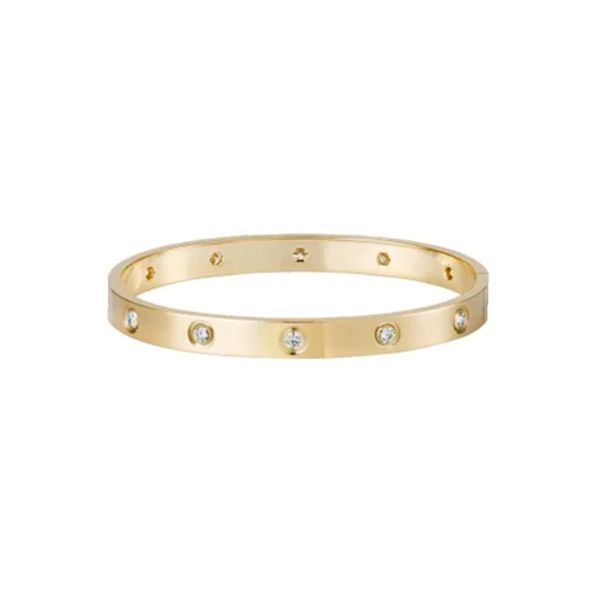 

bracelet couple style card home buckle ten diamond gold titanium steel bracelet does not fade fashion men's and women's bracelet t, Black