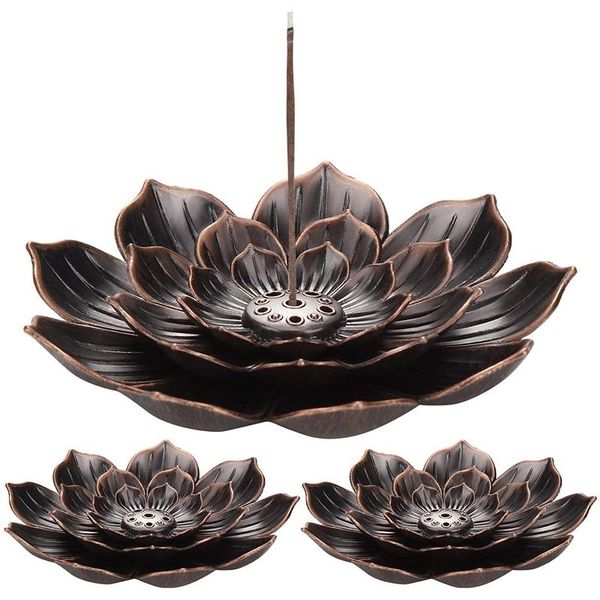 

fragrance lamps 3 pack lotus incense holder stick burner cone for home accessories