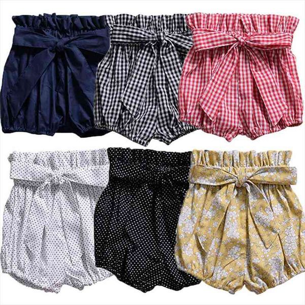 

toddler baby boy girl kids plaid harem pants shorts bottoms pp bloomers pantie, Black