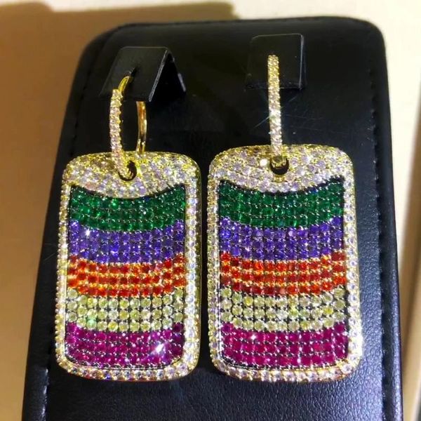 

dangle & chandelier jimbora gorgeous luxury dubai gold square drop earrings for women girl summer beach party jewelry eye-catching 2021, Silver