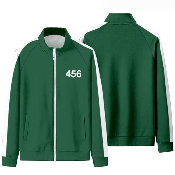 

men's hoodies & sweatshirts squid game costume korean tv men jacket women baseball cosplay leejung-jae park hae soo 456 218 067 001 hoo, Black