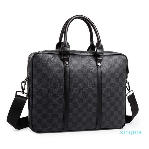 

briefcases 2021 men casual briefcase business shoulder bag leather messenger bags computer laphandbag men's travel bags