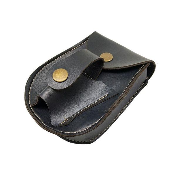 

handmade leather 2 in 1 hunting slings catapult steel balls bearings bag pouch case holder l9be waist bags