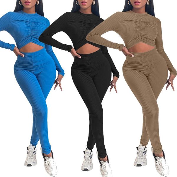 

women's two piece pants one long sleeve rompers for woman crop bodycon jumpsuit, White