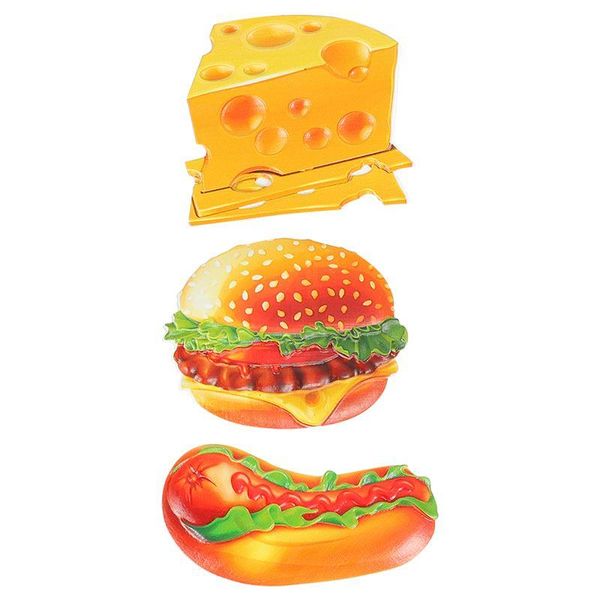 

fridge magnets 3/6 pcs refrigerator simulation shaped decoration ornament