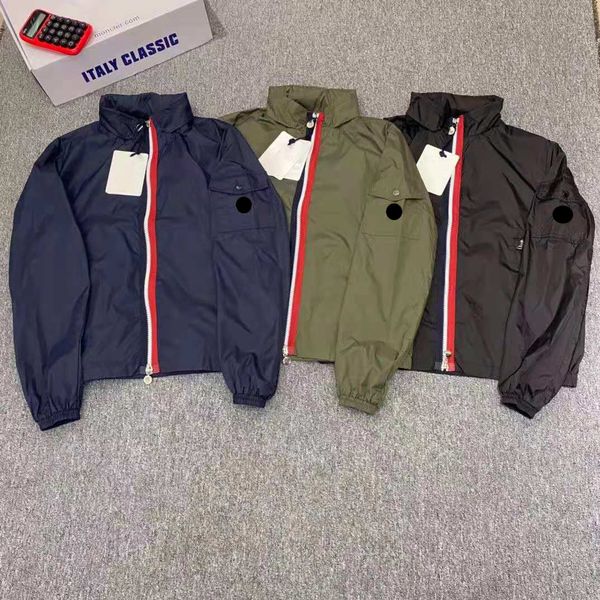

designer mens jackets clothing france brand bomber windshield jacket europe and american style outerwear coat fashion hombre casual street c, Black;brown