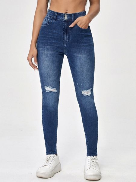 

ripped skinny jeans s2m0#, Blue