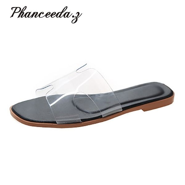 

size 6 - 11 shoes women sandals shoes summer fashion slippers women"s flip flops casual flats 211012, Black
