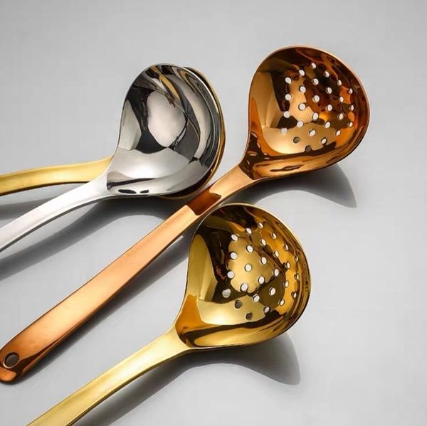 

spoons cucchiaino lungo household colander stainless steel 304 large pot spoon kitchen high temperature resistant