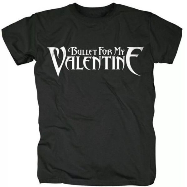 

bullet for my valentine logo licensed men t-shirt, White;black