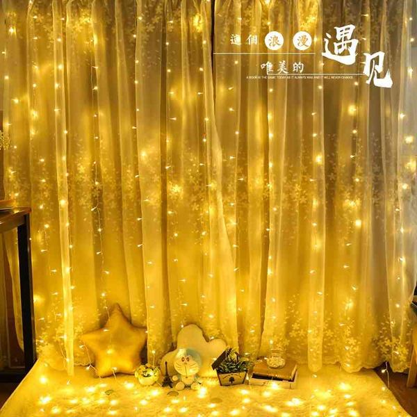 

led ice bar curtain sky full star light string outdoor 220 v decorative lamp