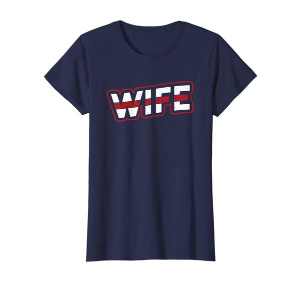 

womens firefighter wife shirt i fire rescue i thin red line gift, White;black