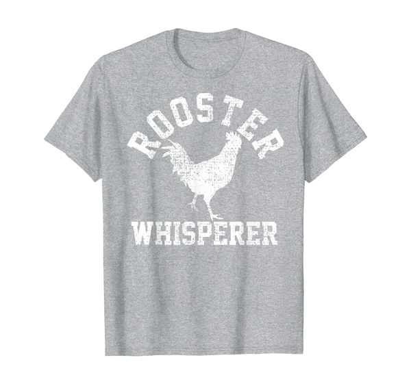 

rooster shirt whisperer t-shirt farmer tee funny gift, White;black