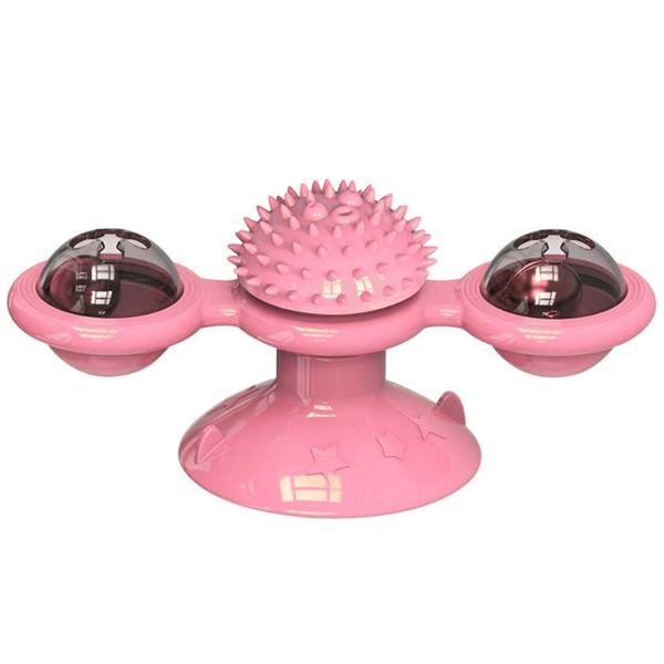 

cat turning windmill turntable tickle toy scratch hair brush pet accessories k9store toys