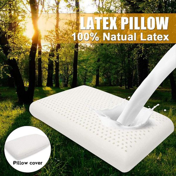 

pillow thailand pure natural latex health care neck for spine protective orthopedic