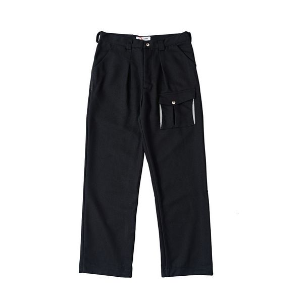 

men's pants women's pocket cargo pants 1:1 of black male jogger causal wear track streetwear racers