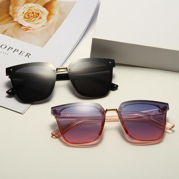 

fashion sunglasses frames 2021 d anti ultraviolet full frame, Black