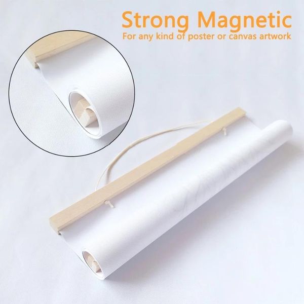 

frames natural art wooden frame craft po pine magnetic poster hanger canvas