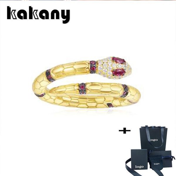 

cluster rings kakany fashion red eye snake ring gold egypt tribute decoration design animal female, Golden;silver