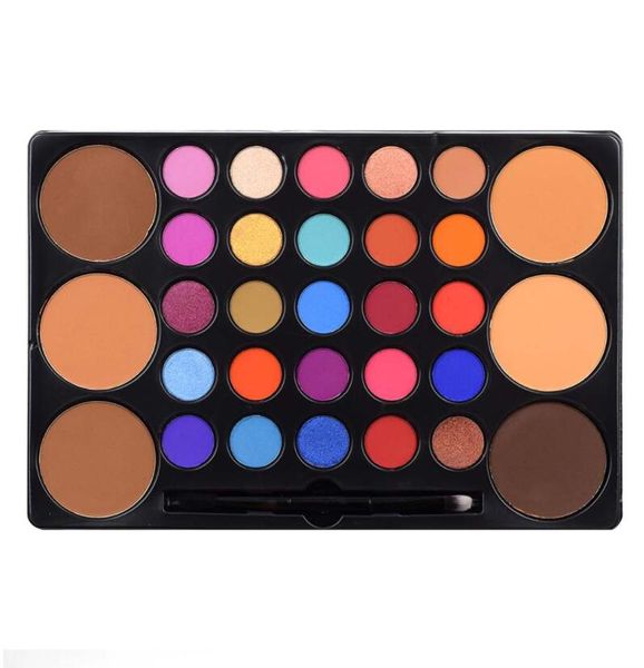 25 cor fosco shimmer metálico paleta de sombra 6 cores paletas de contorno com uma escova de um pcs, crueldade-free nude vermelho rosa azul ouro verde roxo sombra colorida