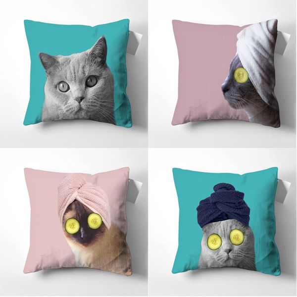 

cushion/decorative pillow cat pattern cases cushion cover covers decorative cushions pillows for sofa car farmhouse home decor