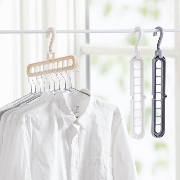 

hanging multi-port support circle clothes hanger rack wardrobe plastic scarf hangers storage racks &
