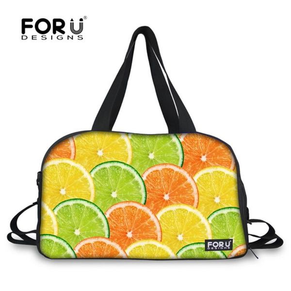 

outdoor bags forudesigns nylon women yoga fruit candy printing lightweight sport multi-pocket wholesale customize for gift