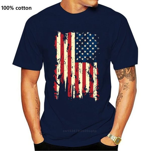 

men's t-shirts tees printed men t shirt fashion vintage distressed usa flag personality casual shirts 012972, White;black