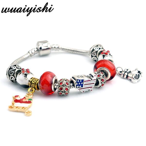 

charm bracelets the latest christmas gift string bracelet women's jewelry retro ladies tide models fashion 2021, Golden;silver