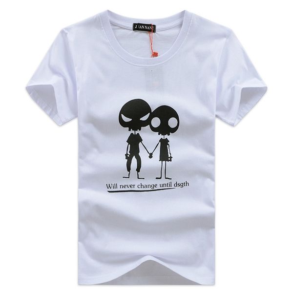 

men's t-shirts 2021 men's short sleeve shirt personality around the neck print size big t-shirt c356, White;black