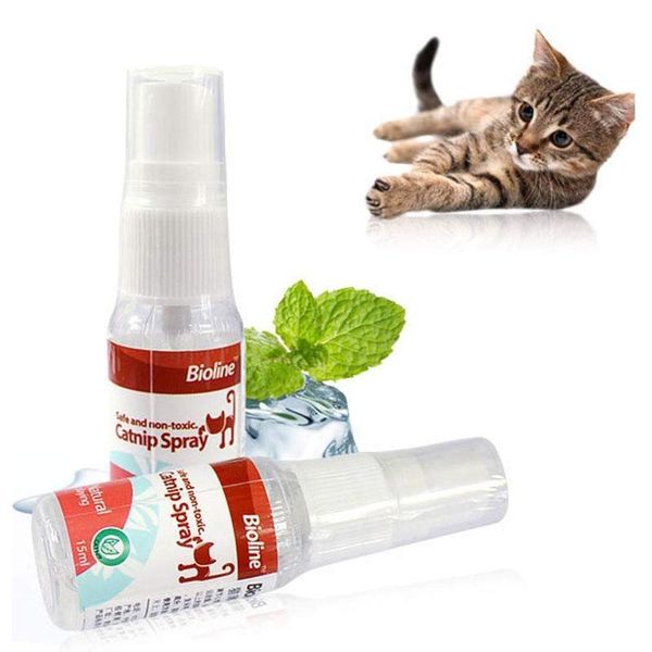 

100% natural catnip spray, organic liquid fresh extract essential oil for cats - make your cat relief anxiety, eat toys