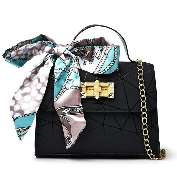 

evening bags 2021 trend women's bag silk scarf pu leather shoulder crossbody messenger designer luxury small handle handbags purses
