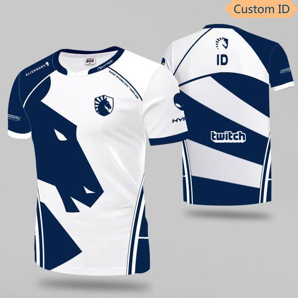 

men's t-shirts csgo e-sports lcs team liquid uniform t shirt for men women tshirts custom id fans tees dota, White;black
