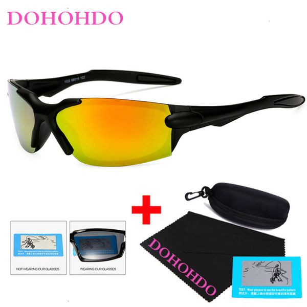 

sunglasses dohohdo nightview driving anti-glare yellow lens motor vehicles sunglasses for men women glasses with box, Black