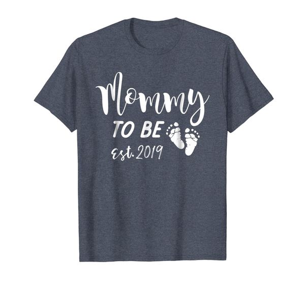 

new mom shirts for women - mommy to be established 2019, White;black