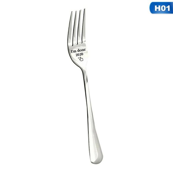 

forks 1pc stainless steel dinner fork shovel shape long handle dessert coffee spoon tableware cooking accessories kitchen tools