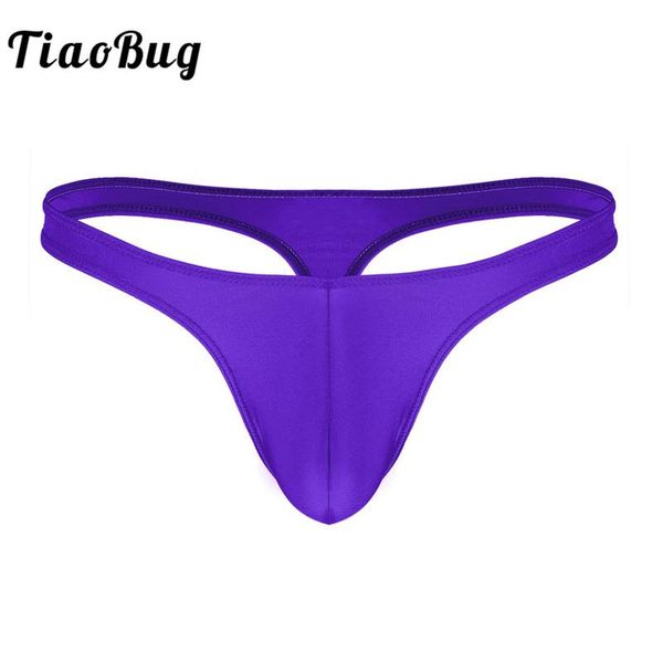 

tiaobug men lingerie low rise bulge pouch breathable stretchy swimming bikini briefs g-string t-back thong swimwear underwear one-piece suit