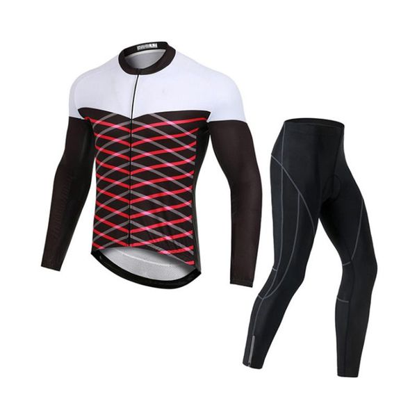 

racing sets 2021 red bicycle cycling wear spring men's road mountain bike breathable sports, Black;blue