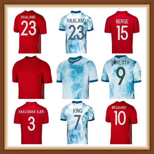 

noreg haaland king norge soccer jersey 2021 2022 home away noruega odegaard sorloth normann football shirt, Black;yellow