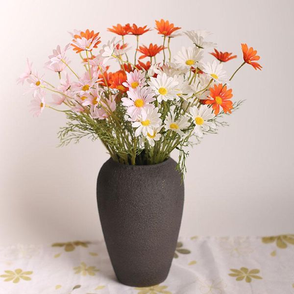 

decorative flowers & wreaths artificial small daisy fake colorful plastic simple beautiful simulation wedding bridal bouquet home decor